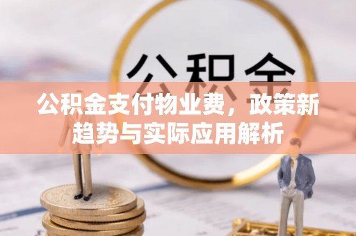 东光公积金支付物业费，政策新趋势与实际应用解析