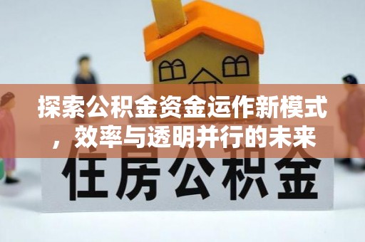 东光探索公积金资金运作新模式，效率与透明并行的未来