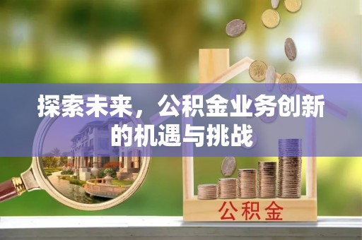 东光探索未来，公积金业务创新的机遇与挑战