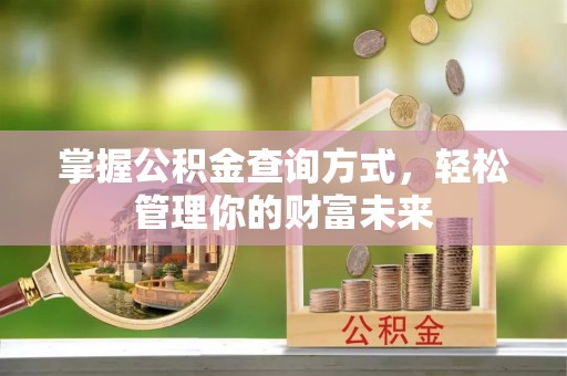 东光掌握公积金查询方式，轻松管理你的财富未来