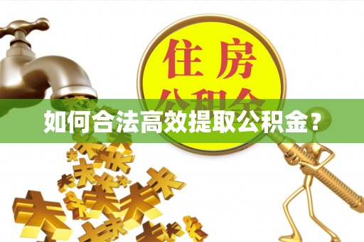 东光如何合法高效提取公积金？