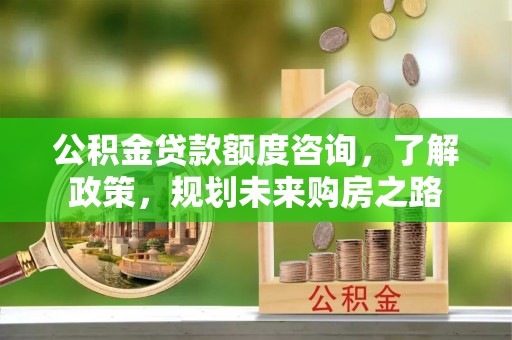 东光公积金贷款额度咨询，了解政策，规划未来购房之路