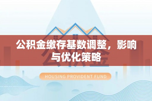 东光公积金缴存基数调整，影响与优化策略
