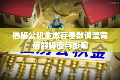 东光揭秘公积金缴存基数调整背后的秘密与影响