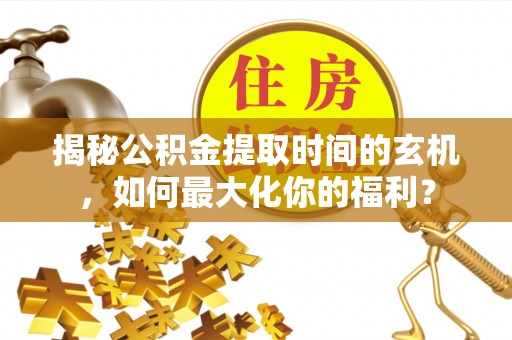 东光揭秘公积金提取时间的玄机，如何最大化你的福利？
