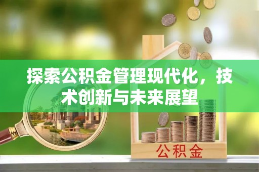 东光探索公积金管理现代化，技术创新与未来展望